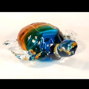 Vintage Glass Turtle Hand Blown Vinci by Dynasty Gallery